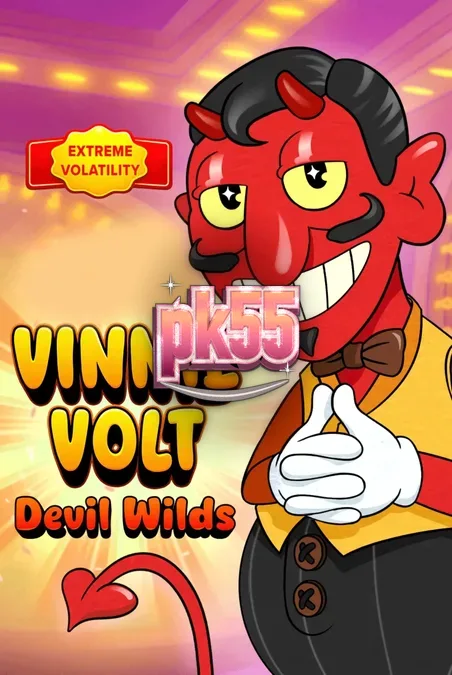 Vinnie Volt: Devil Wilds slot gameplay dengan tema kasino retro
